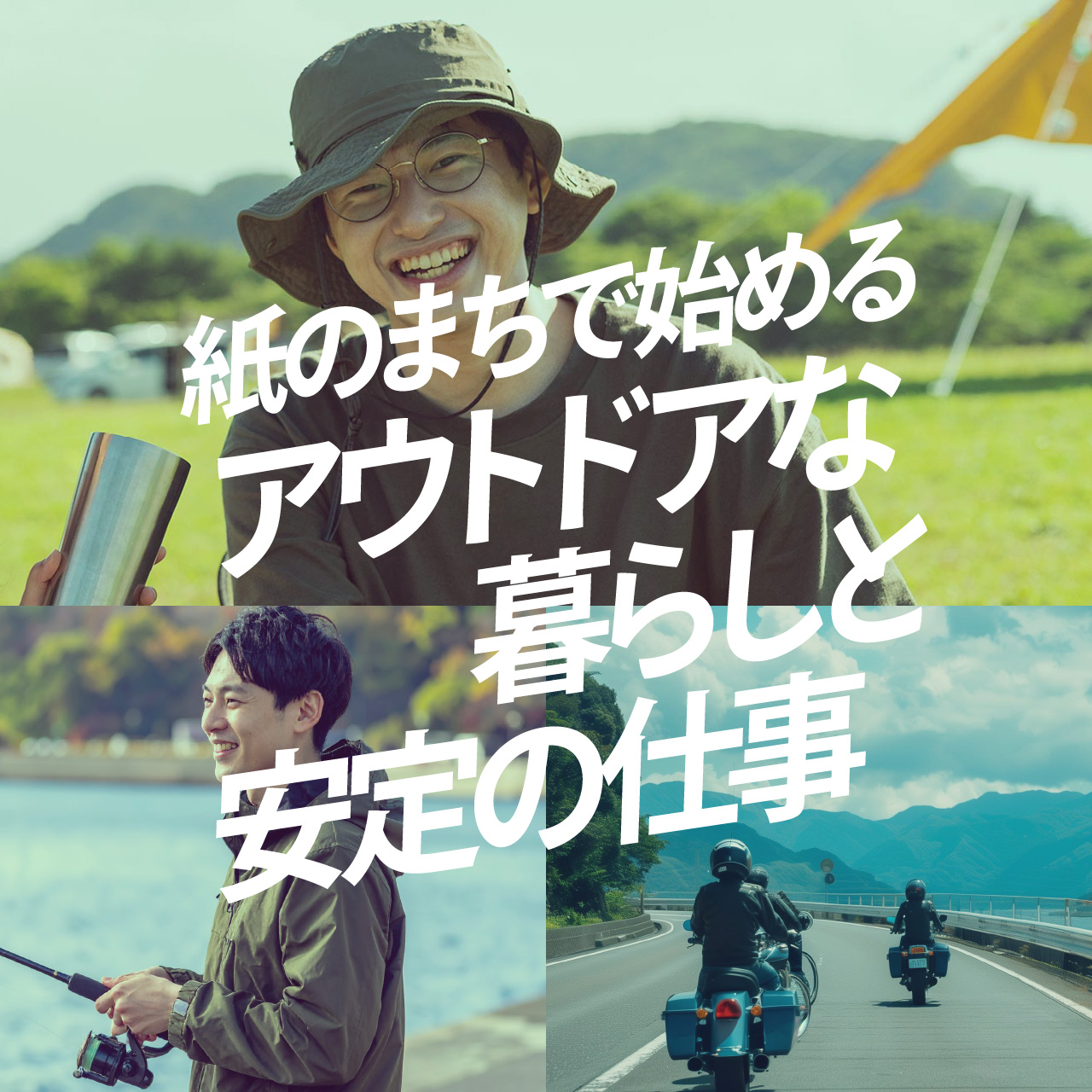 紙のまちで始めるアウトドアな暮らしと安定の仕事